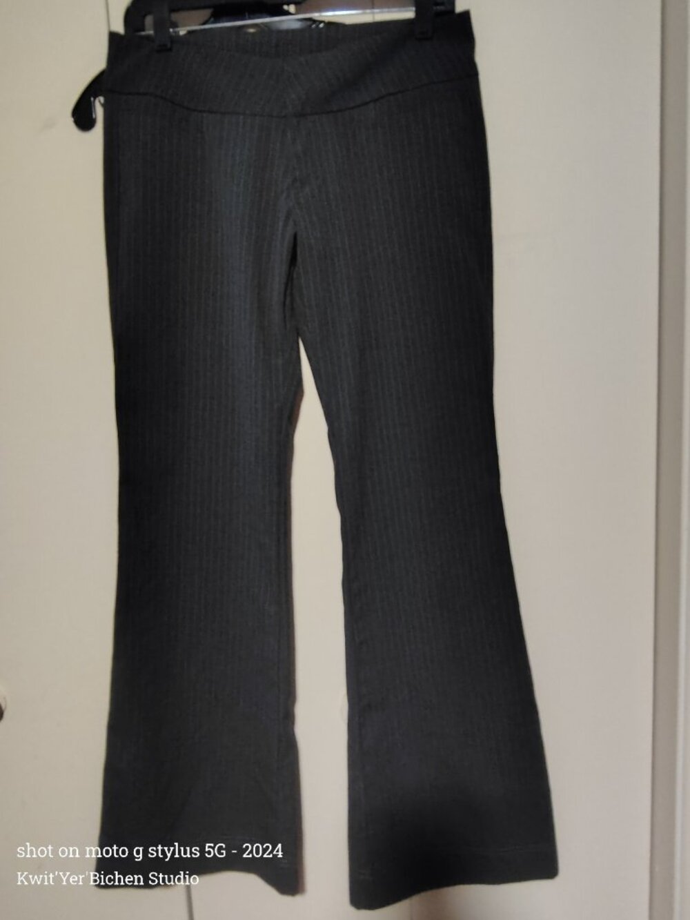 JGALT Pinstripe flair dress pants